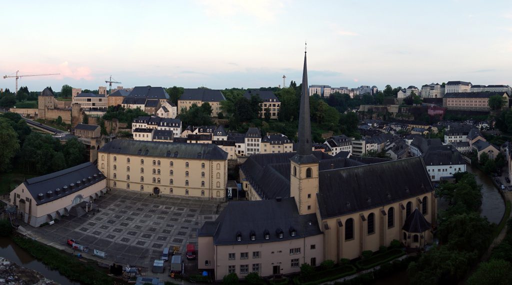 Foto dell'Abbazia Neumünster a Lussemburgo.