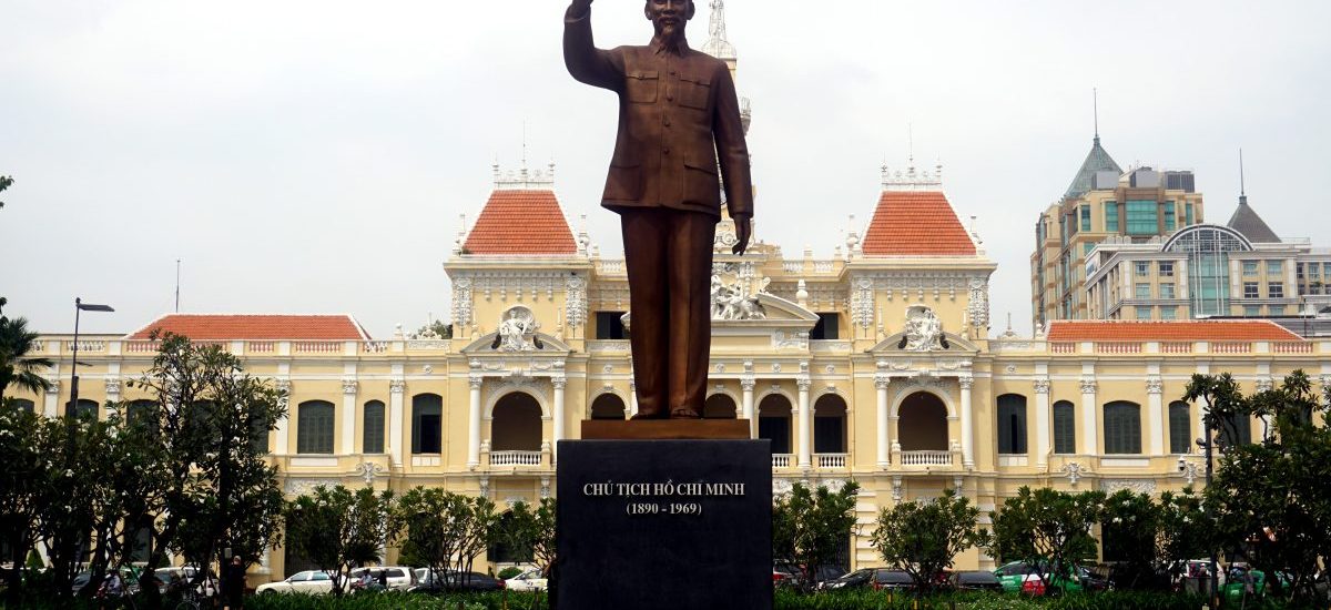 Foto della statua di Ho Chi Minh, Vietnam.