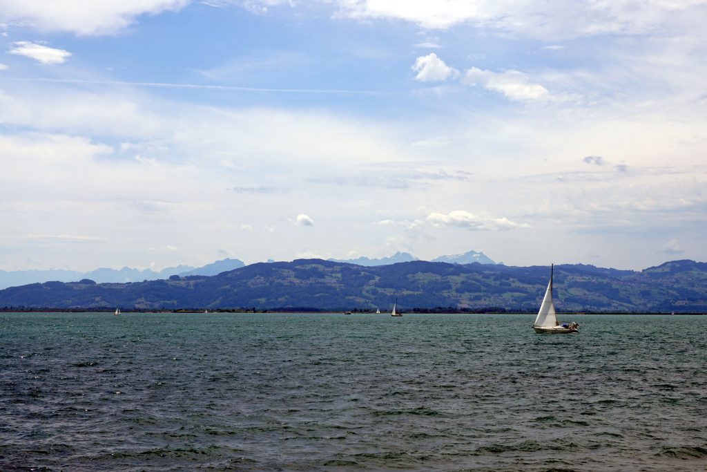 Foto panorama sul Lago di Costanza, Germania.