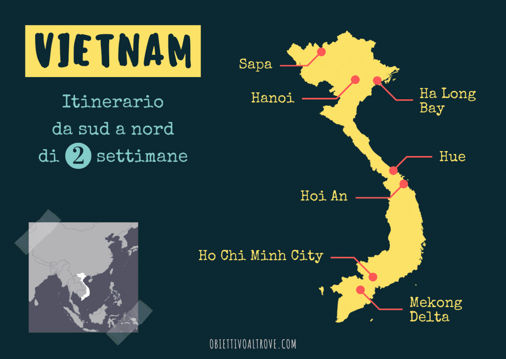 Itinerario di due settimane da sud a nord in Vietnam