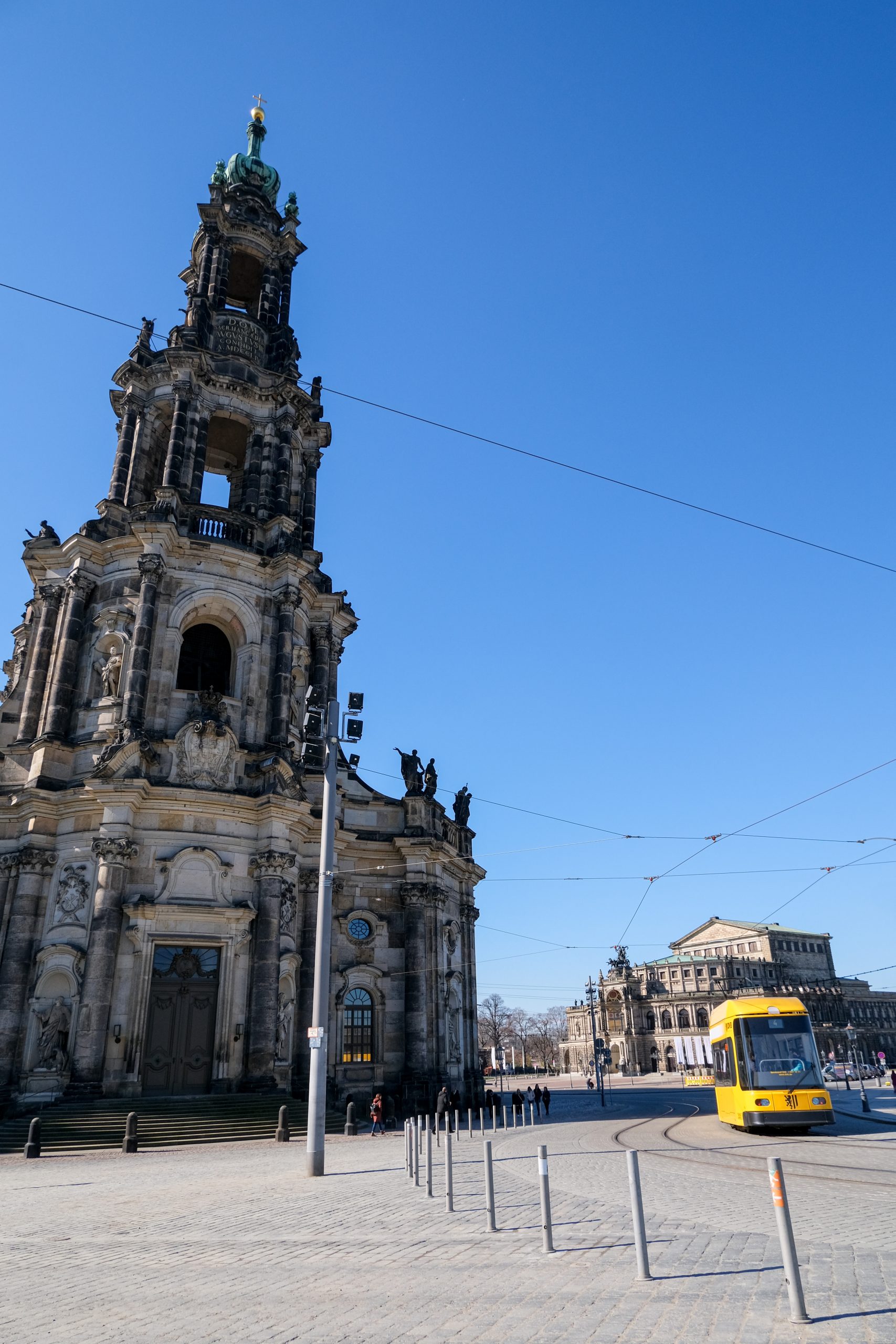 Hofkirche e Semperoper, Dresda.