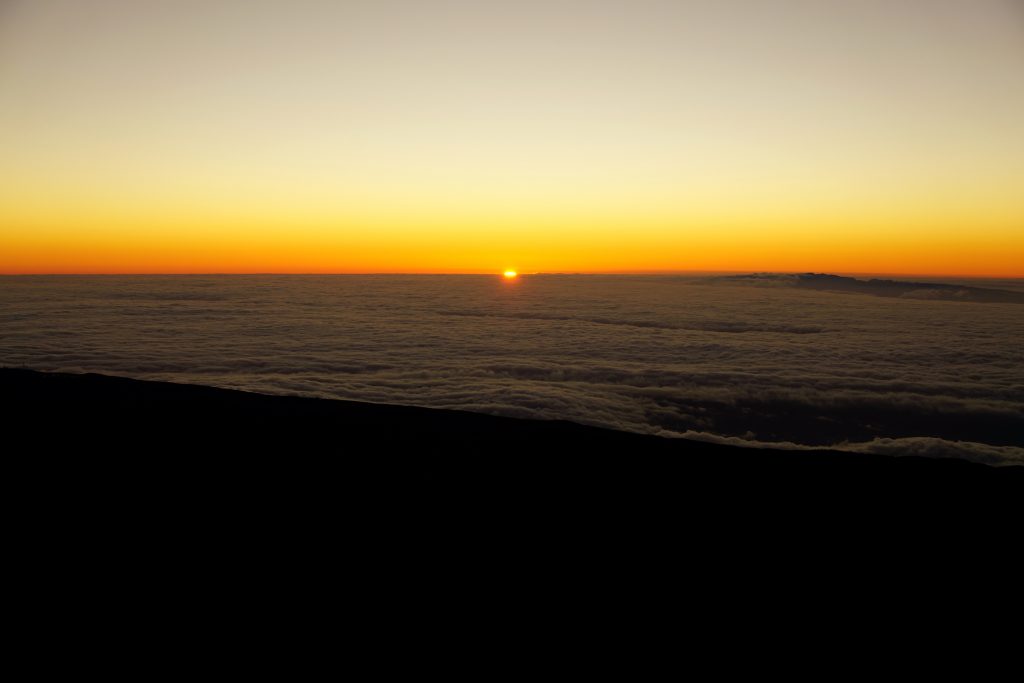 Foto dell'alba vista dal Teide.