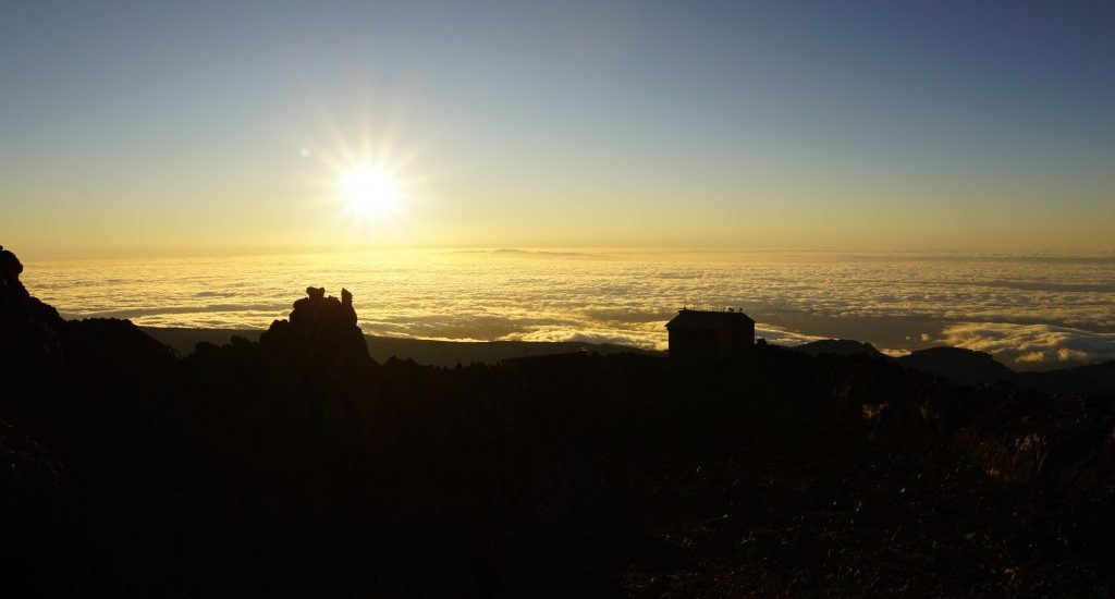 Foto dell'alba vista dal Teide.