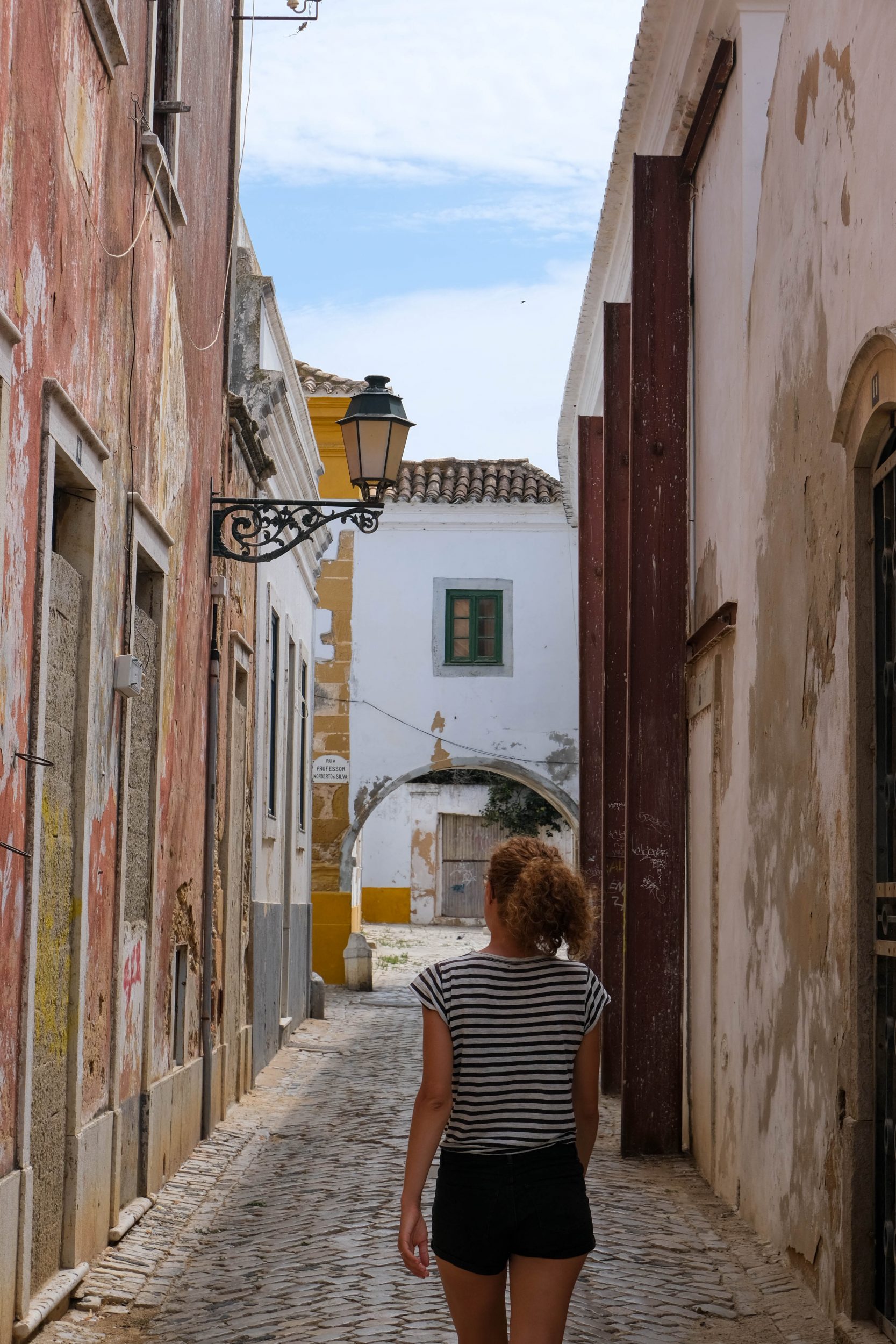 Foto delle strade di Faro, Algarve.