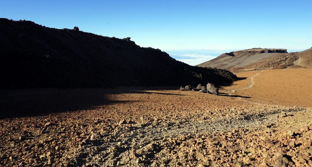 Foto di una colata lavica del Teide.