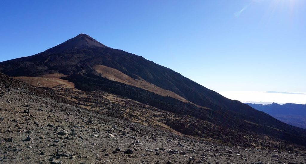 Foto di una colata lavica del Teide.
