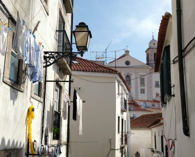 Foto scattata nel quartiere Alfama, Lisbona.