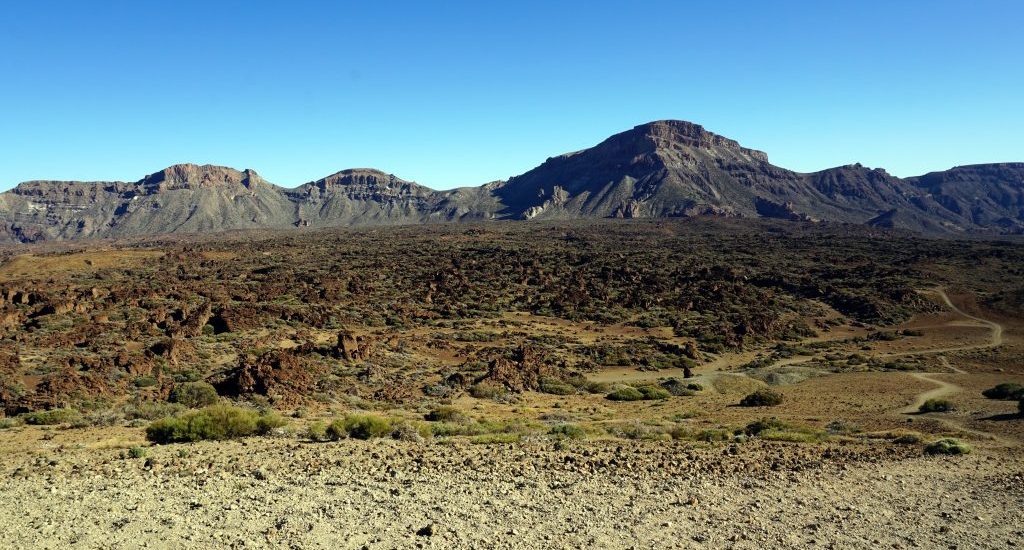 Foto del paesaggio nel Parco Nazionale del Teide.