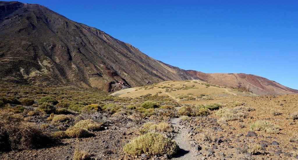 Foto del paesaggio nel Parco Nazionale del Teide.