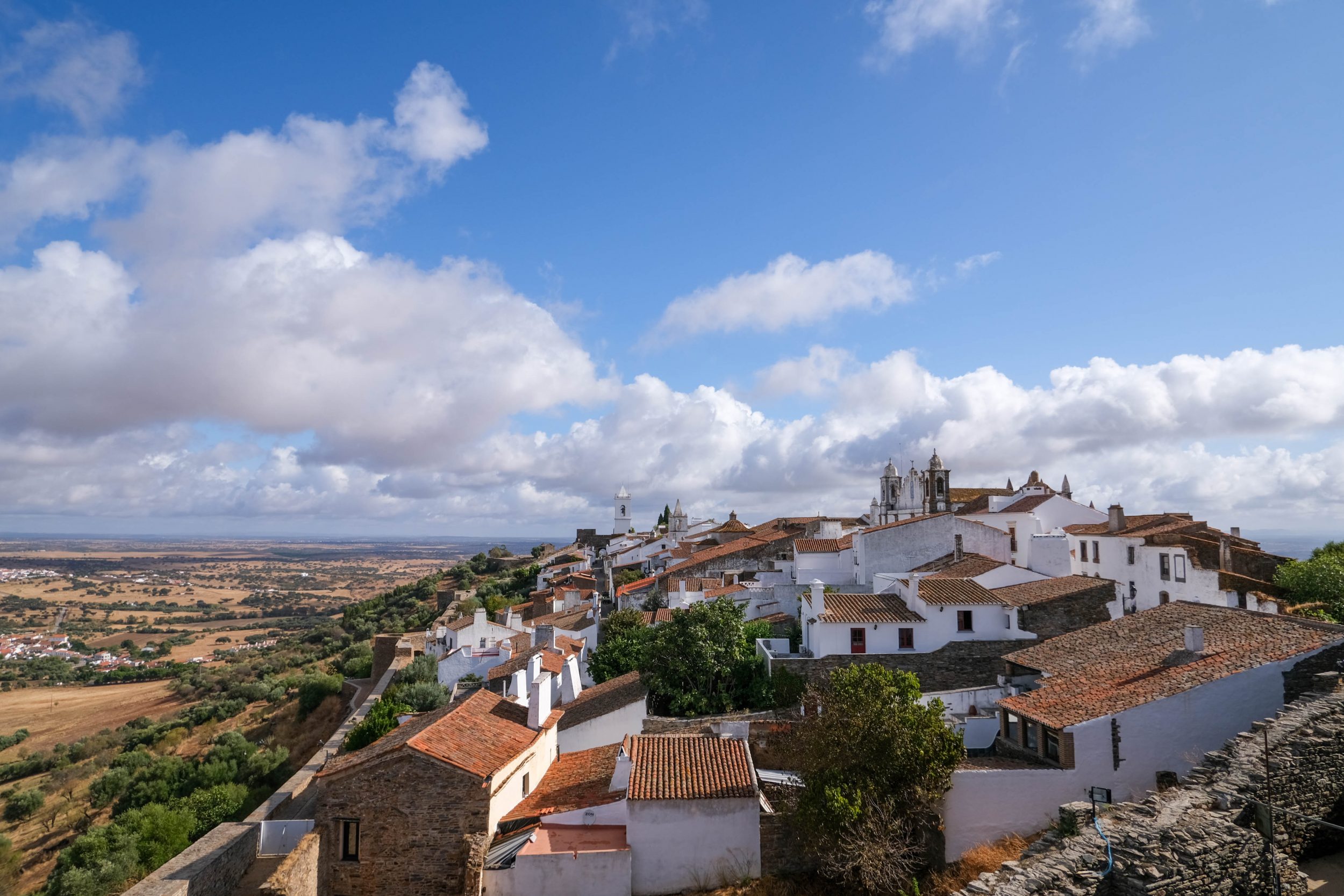 Foto panoramica dal castello di Monsaraz, Portogallo.