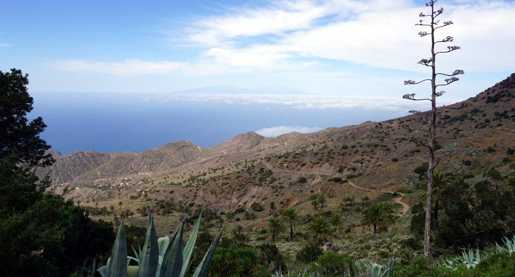 Foto del paesaggio de La Gomera.