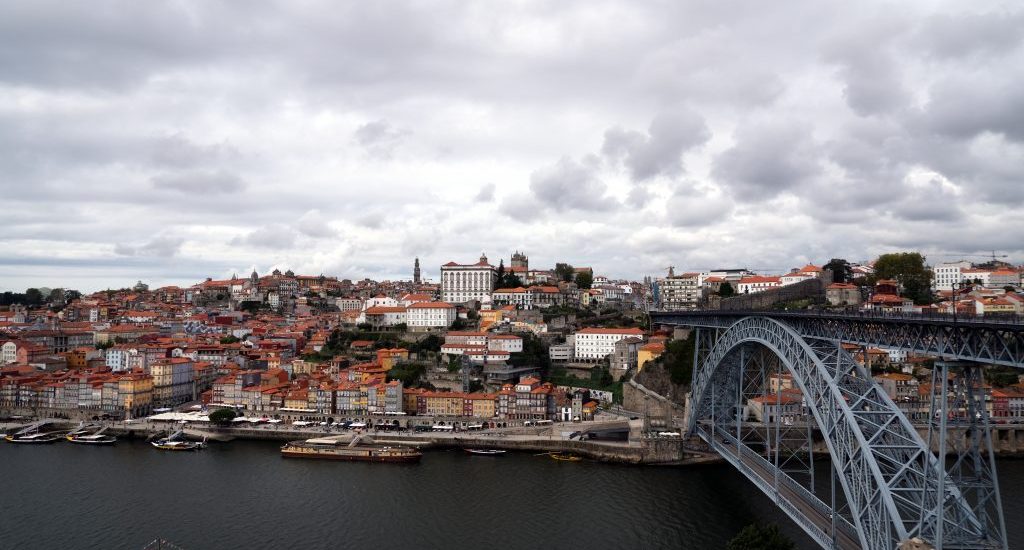 Foto panoramica della città di Porto, Portogallo.