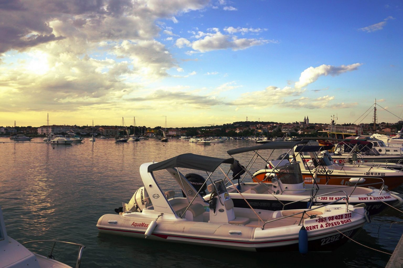 Foto del porto di Medulin, Croazia.