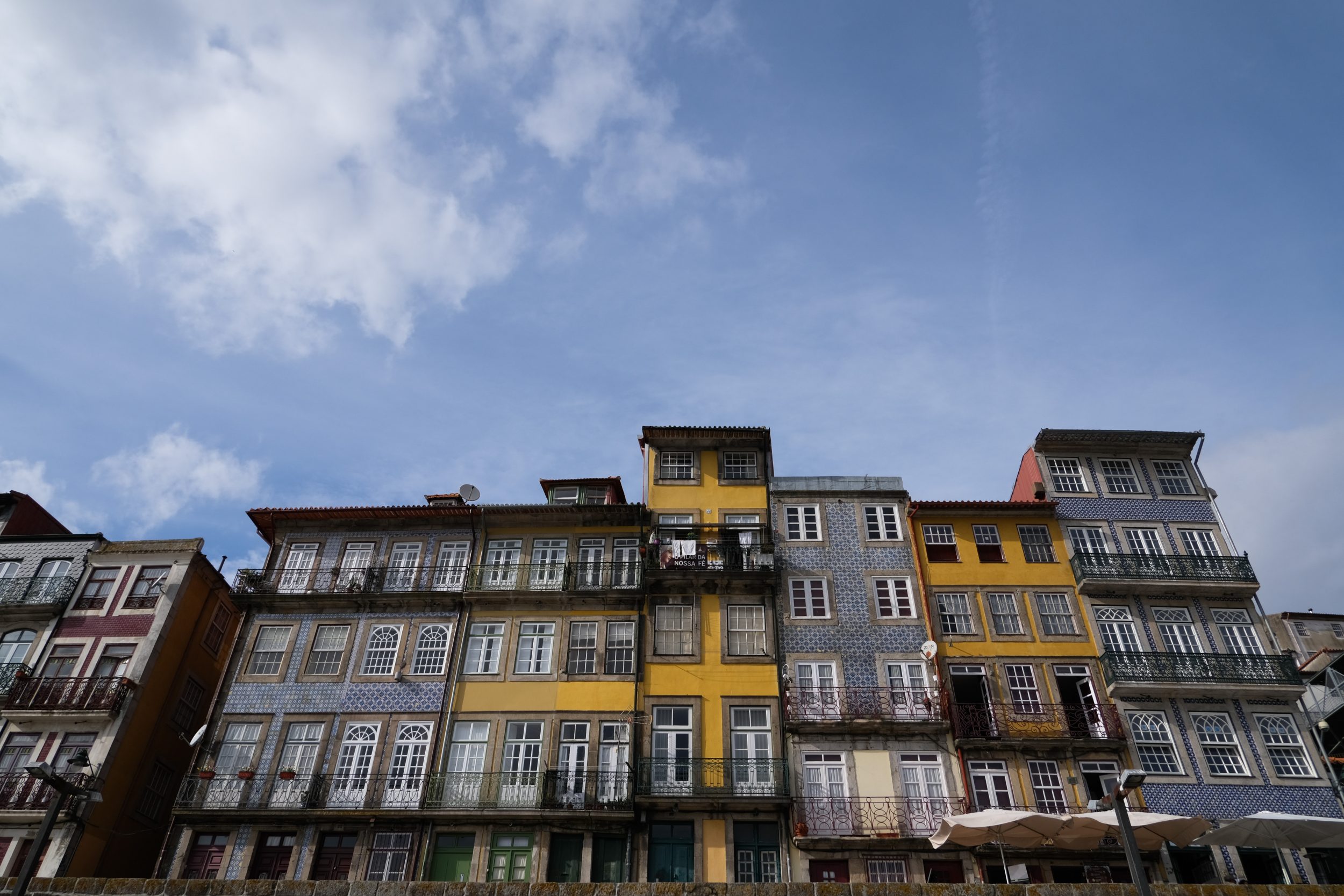 Case colorate della Ribeira a Porto