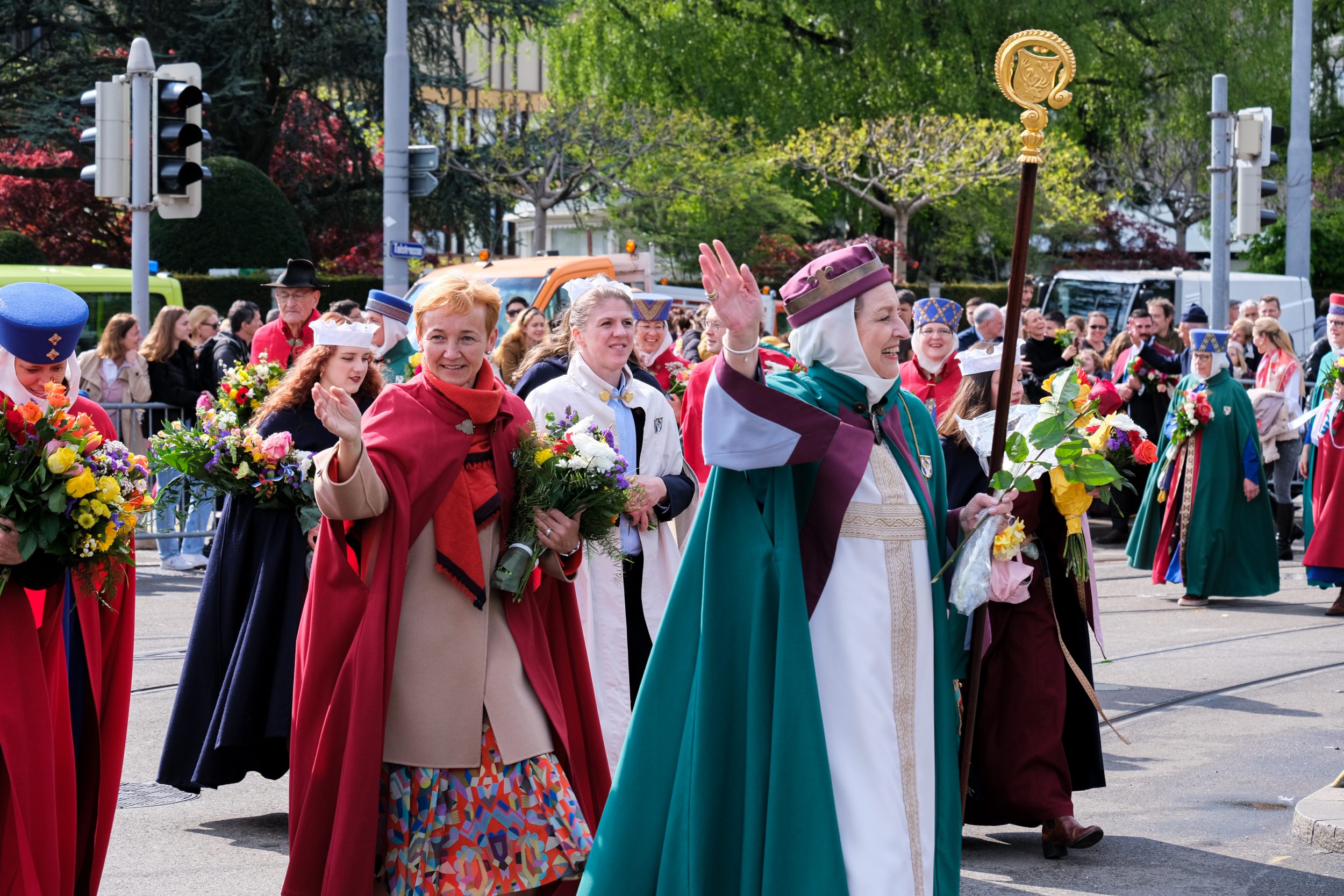 Sfilata in costumi storici alla festa Sächsilüüte, Zurigo