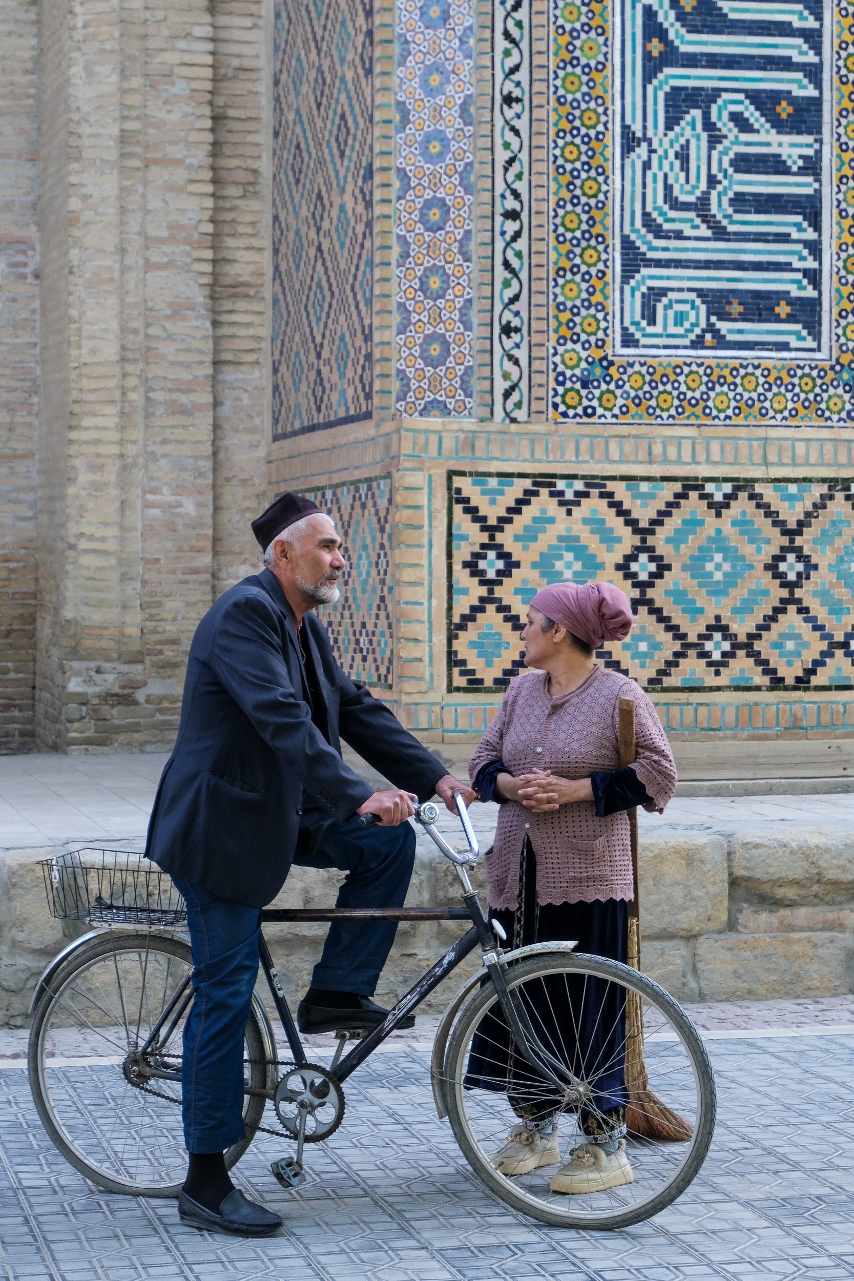 Uomo e donna in Uzbekistan