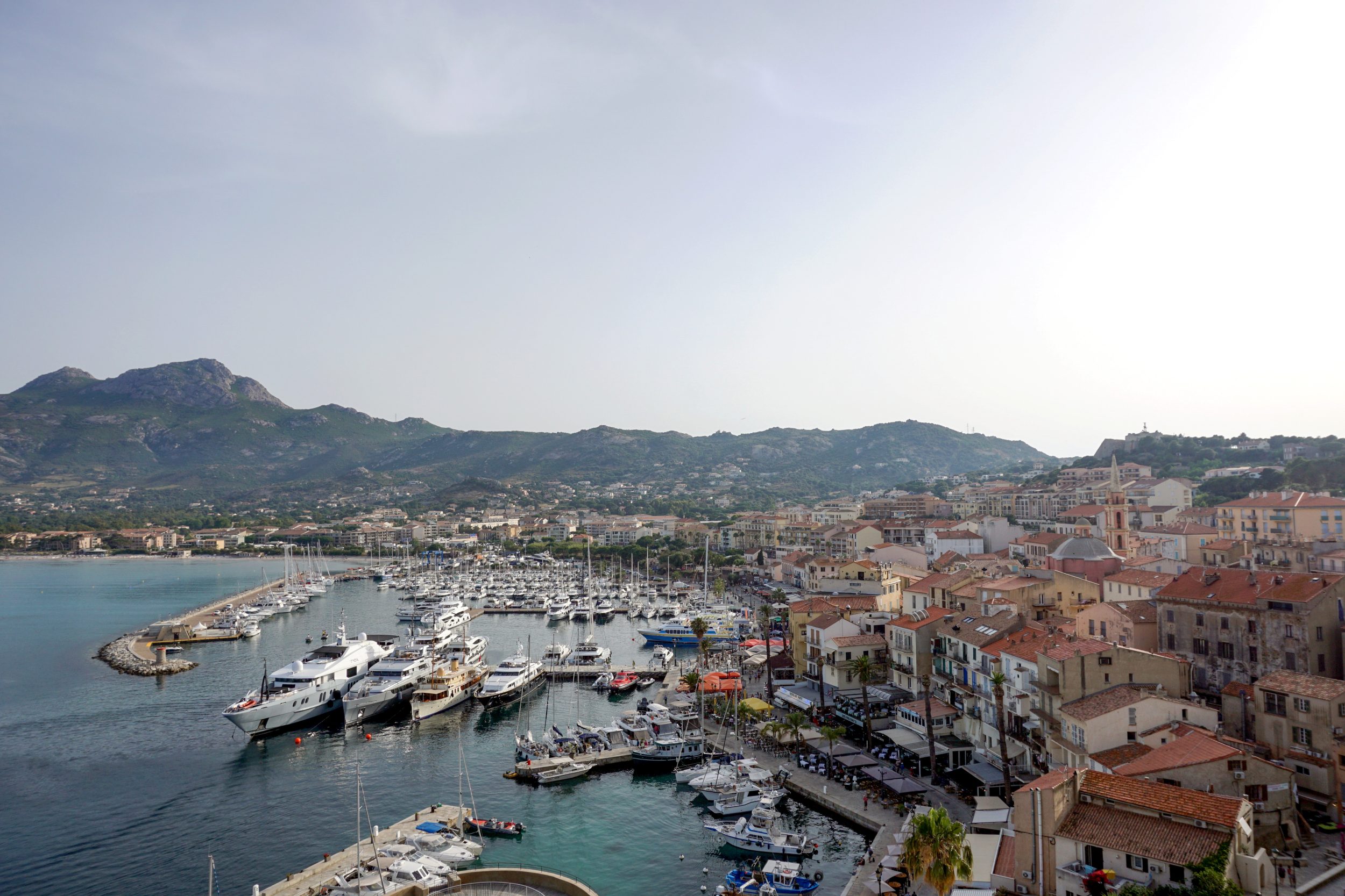 Panorama del porto di Calvi, Corsica