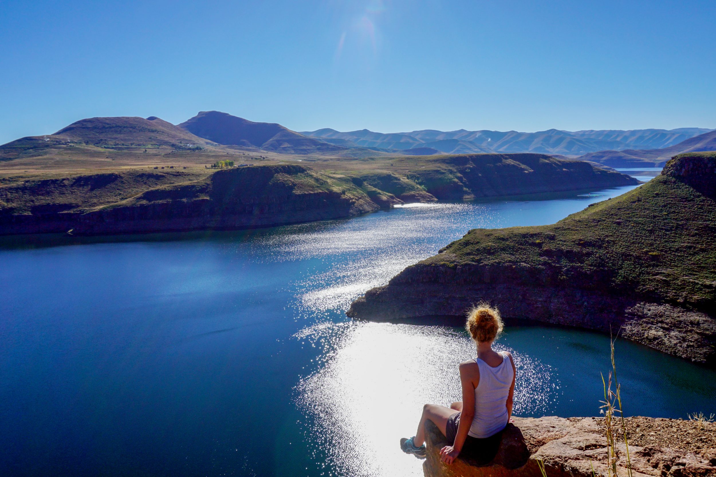 Lago artificiale Katse Dam Lesotho