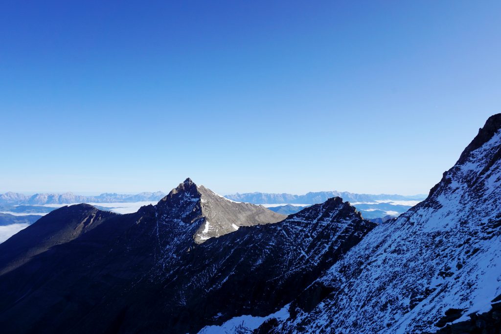 Foto del panorama durante la camminata per raggiungere la cima del Großes Wiesbachhorn.