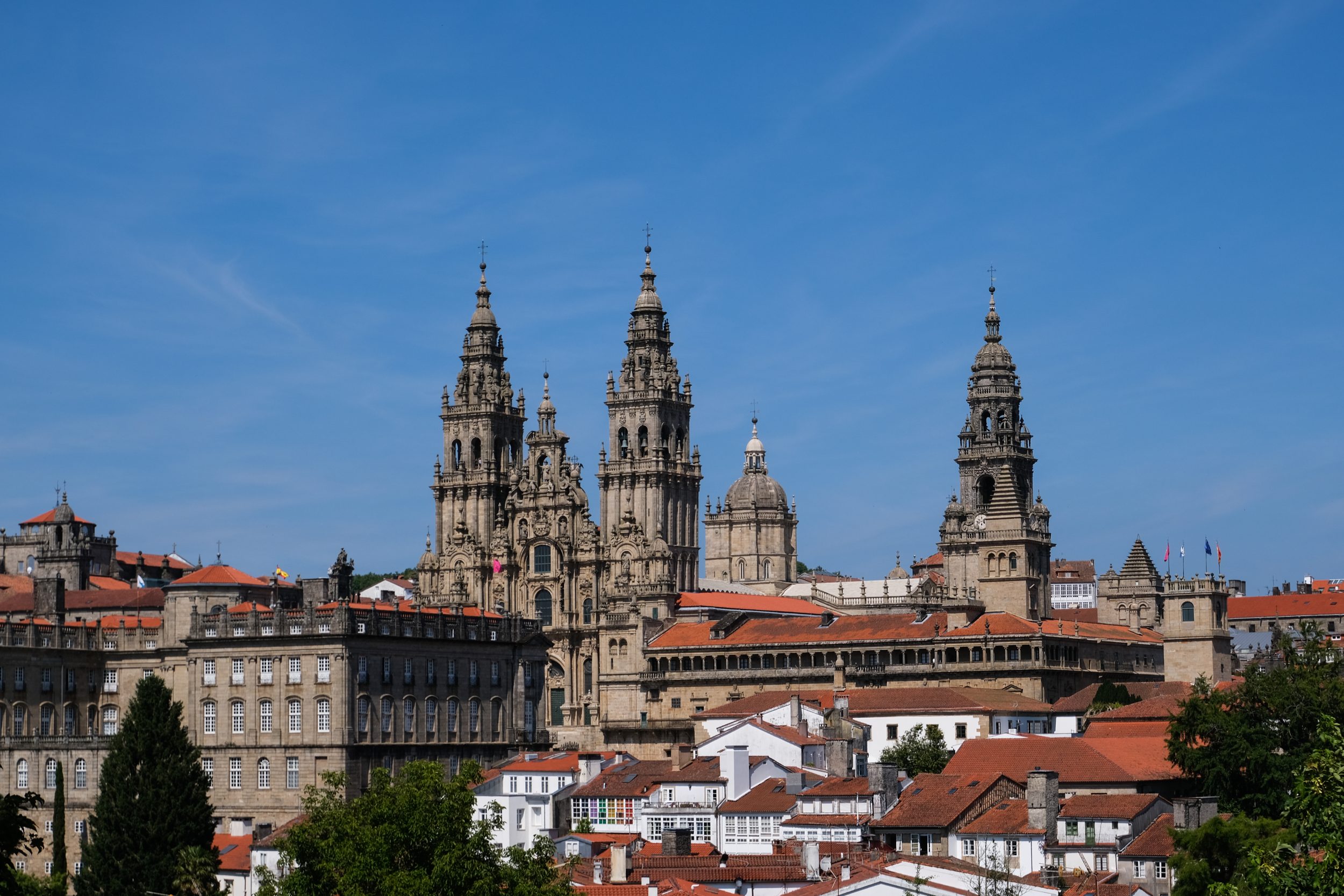 Panorama cattedrale Santiago de Compostela