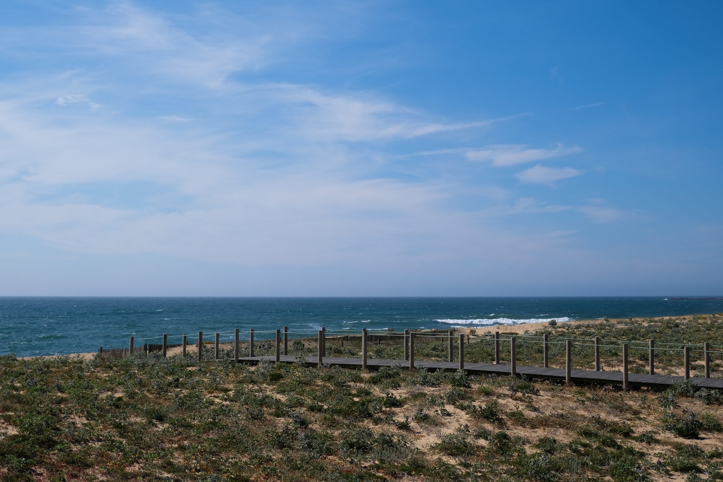 Passerelle legno spiaggia Portogallo