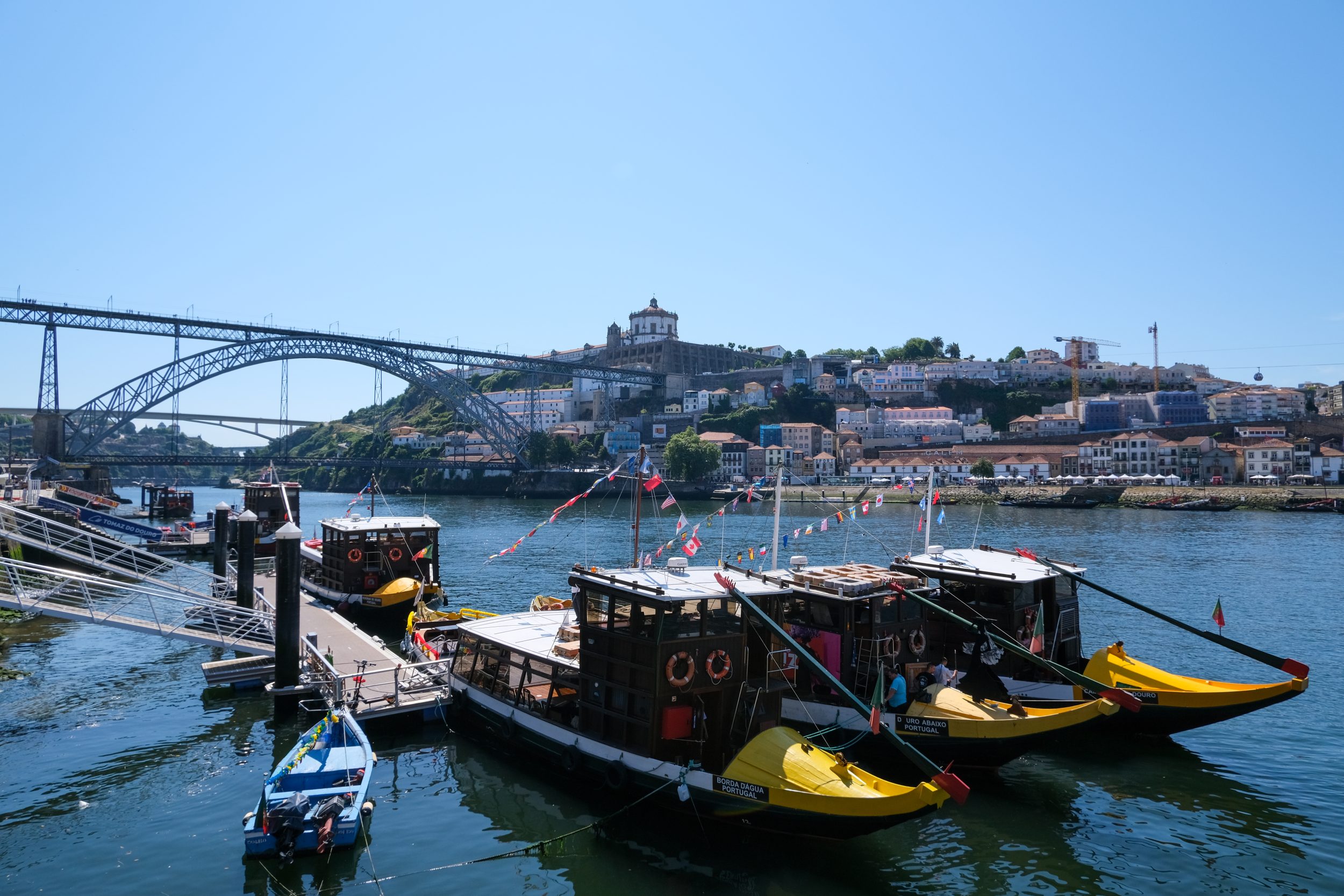 Barche sul Douro e Ponte Dom Luís